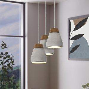 Betonnen hanglamp bruin, Antonio