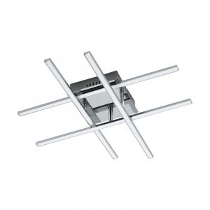 Chromen moderne plafondlamp staal, Arantxa, 24W, 3000K LED