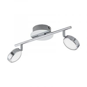 Chromen moderne plafondspot, Tjark, staal, 5w 3000K (warm wit) LED