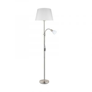 Arris vloerlamp - nikkel-mat