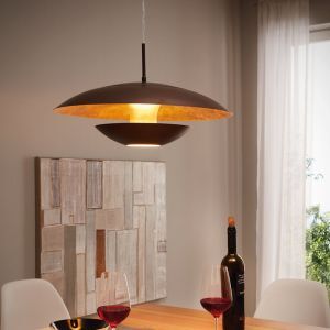 Bruine moderne hanglamp metaal, Ashish
