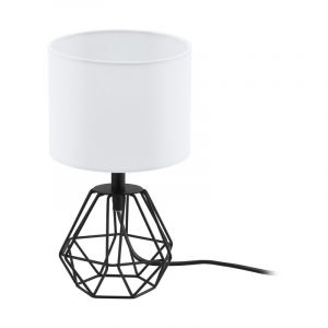 Zwarte design tafellamp stof, Acri, met schakelaar