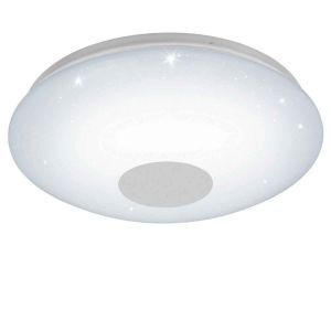 Witte plafondlamp kunststof, Barbera, 30W, warm tot koud wit verstelbare LED