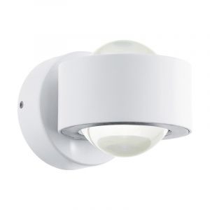 Witte up down wandlamp glas, Beerd, 3W, 3000K LED