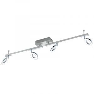 Chromen moderne plafondspot, Madelinde, aluminium, 3w 3000K (warm wit) LED