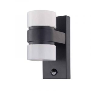 Antraciete moderne buiten wandlamp met bewegingssensor aluminium, Birte, IP44