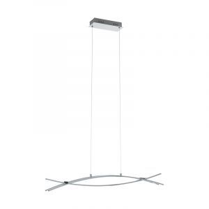 Chromen moderne hanglamp aluminium, Josua, 9W, 3000K LED
