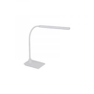 Witte moderne bureaulamp kunststof, Brennan, 5W, 4000K LED, met touchdimmer