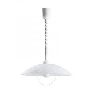 Witte moderne hanglamp glas, Broer