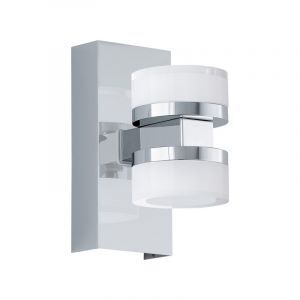 Chromen moderne wandlamp kunststof, Busra, 7W, 3000K LED, IP44