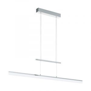 Chromen moderne hanglamp kunststof, Cassandra, 13W, 3000K LED
