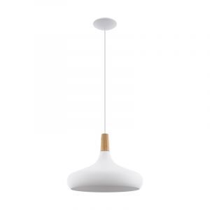 Witte hanglamp staal, Tjebbe