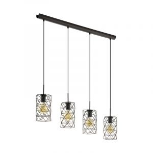 Bruine industriële hanglamp staal, Okan