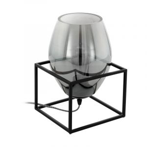 Zwarte design tafellamp, Josephus, staal