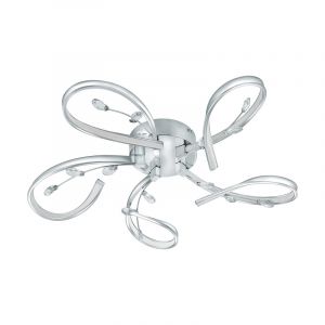 Chromen design plafonniere, Yorik, aluminium, 6w 3000K (warm wit) LED