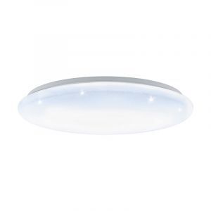 Witte plafonnière staal, Patryk, 40W, white switch LED