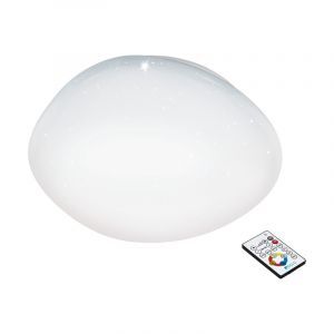 Witte plafonniere Tyrell, staal, met verstelbare lichtkleur
