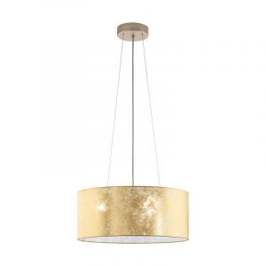 Beige moderne hanglamp stof, Megan