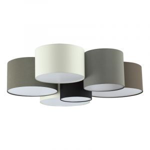 Stalen plafondlamp Regina wit