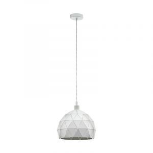 Witte moderne hanglamp staal, Silva