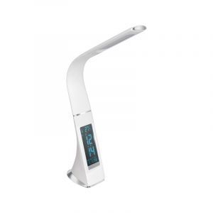 Witte moderne bureaulamp kunststof, Malissa, 3W, 5000K LED, met schakelaar