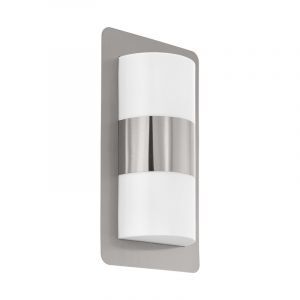 Zilveren moderne buitenlamp rvs, Maika, IP44