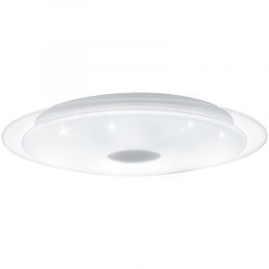 Witte plafonniere Dunya, staal, met verstelbare lichtkleur