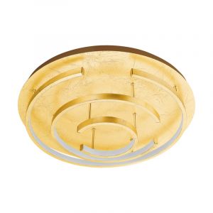 Gouden moderne plafonniere, Sameer, staal, 24w 3000K (warm wit) LED