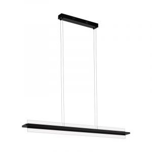 Zwarte moderne hanglamp aluminium, Twan, 14W, 3000K LED