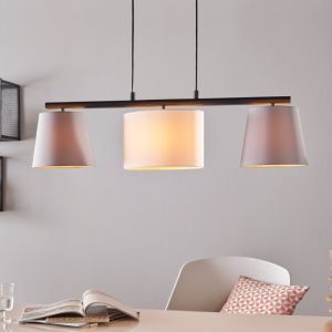 Grijze moderne hanglamp staal, Anina