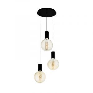 Zwarte hanglamp staal, Samed