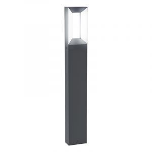 Zwarte moderne buitenlamp, Larisa, aluminium, 5w 3000K (warm wit) LED