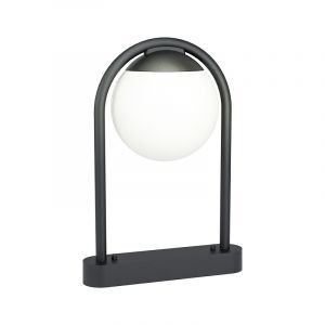 Zwarte moderne buitenlamp, Lynne, staal, IP44
