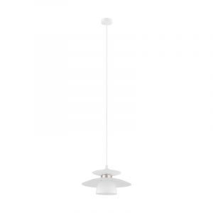 Witte design hanglamp staal, Lariana