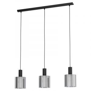 Moderne hanglamp rookglas, Paulina