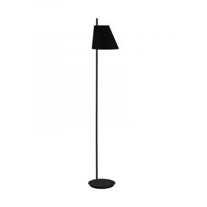 Zwarte moderne vloerlamp staal, Milicia, met schakelaar
