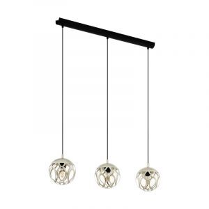 Grijze moderne hanglamp staal, Eveliene