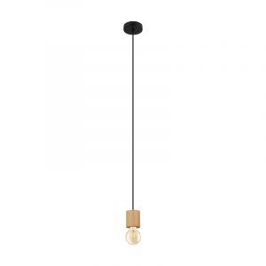 Landelijke hanglamp hout, Yannic