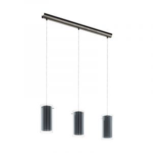 Nikkelen moderne hanglamp glas, Barceno