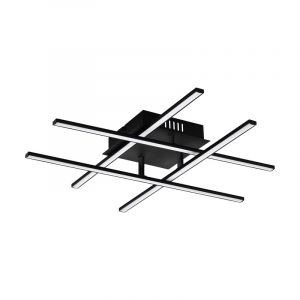 Zwarte moderne plafonnière staal, Arantxa, 21W, 3000K LED