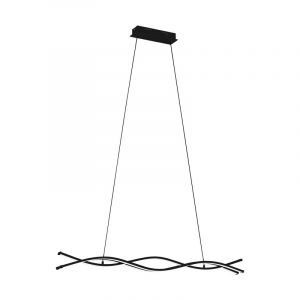 Zwarte moderne hanglamp staal, Arantxa, 36W, 3000K LED