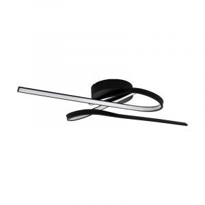 Zwarte design plafonniere, Tinus, staal, 21w 3000K (warm wit) LED