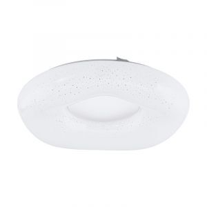 Witte plafonniere Ziya, staal, met verstelbare lichtkleur