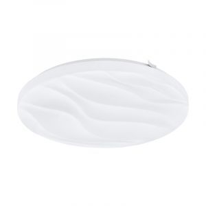 Witte plafonniere Aniel, staal, 17w 3000K (warm wit) LED
