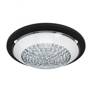 Zwarte plafonniere Geeske, staal, 11w 3000K (warm wit) LED