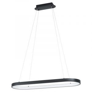 Zwarte moderne hanglamp kunststof, Maira, 30W, 3000K LED