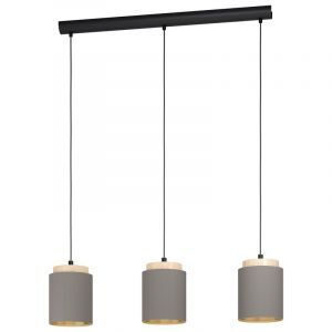 Houten hanglamp bruin, Gabi