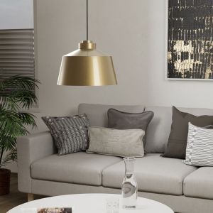 Gouden industriële hanglamp aluminium, Kwinten