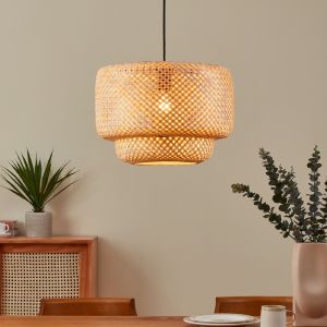 Rotan hanglamp bruin, Jetze