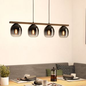 Bruine design hanglamp aluminium, Frida
